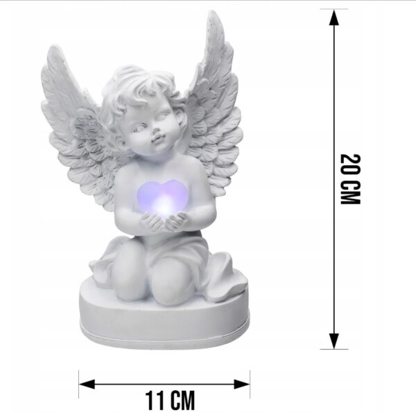 Angel iz Keramike (20cm) z lučko - Image 2