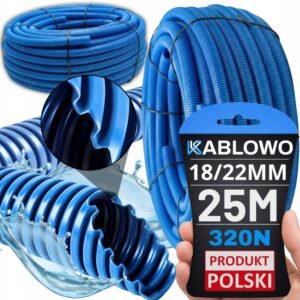 Rebrasta Cev za Zaščito Kablov 25m